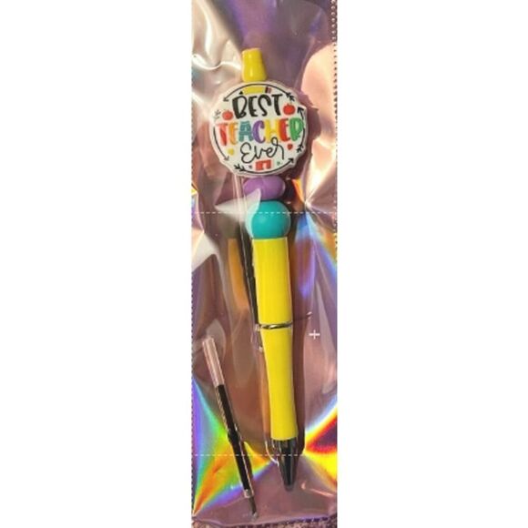Best‎ Teacher Ever Custom Made Pen - Picture 1 of 3